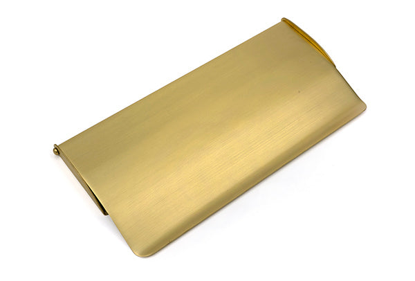 Satin Brass Small Letter Plate Cover