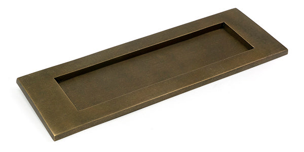 Burnished Brass Large Letter Plate