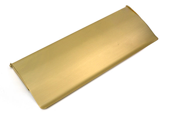 Satin Brass Large Letter Plate Cover