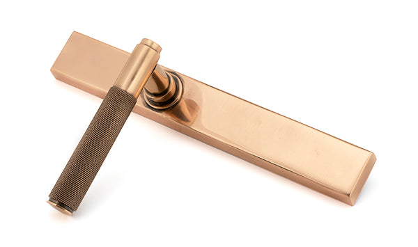 Polished Bronze Brompton Slimline Lever Espag. Latch Set