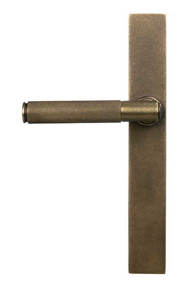 Burnished Brass Brompton Slimline Lever Espag. Latch Set