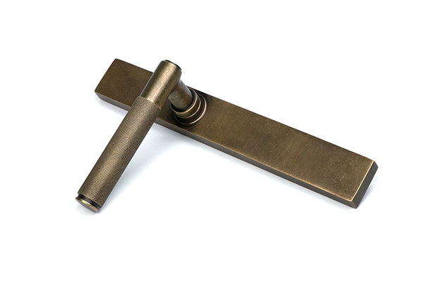 Burnished Brass Brompton Slimline Lever Espag. Latch Set