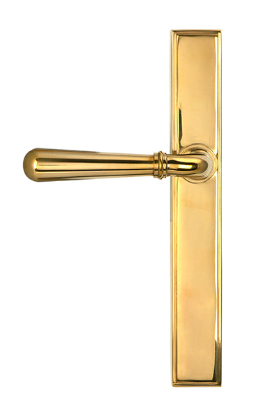Polished Brass Newbury Slimline Lever Espag. Latch Set