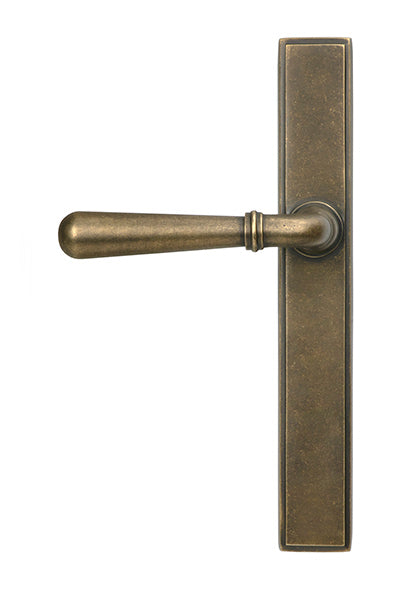 Burnished Brass Newbury Slimline Lever Espag. Latch Set