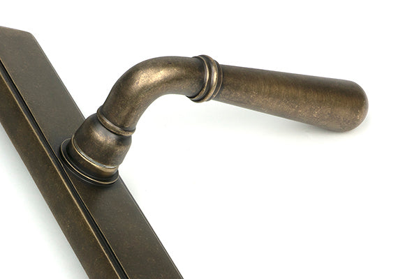 Burnished Brass Newbury Slimline Lever Espag. Latch Set