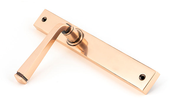 Polished Bronze Avon Slimline Lever Latch Set
