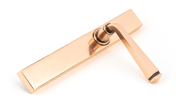 Polished Bronze Avon Slimline Lever Latch Set