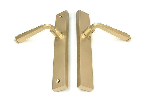 Satin Brass Avon Slimline Lever Latch Set