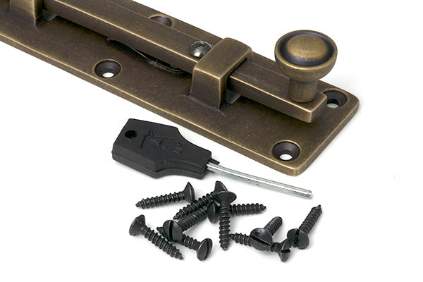 Burnished Brass 6" Universal Bolt