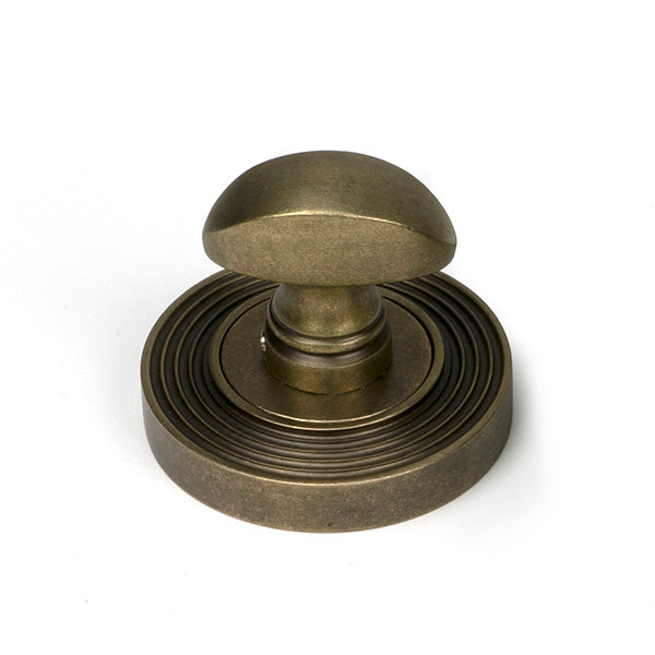 Burnished Brass Round Thumbturn Set (Beehive)