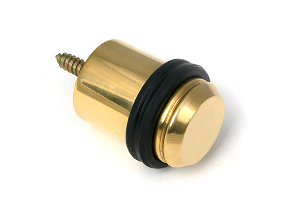 Polished Brass Floor Mounted Door Stop