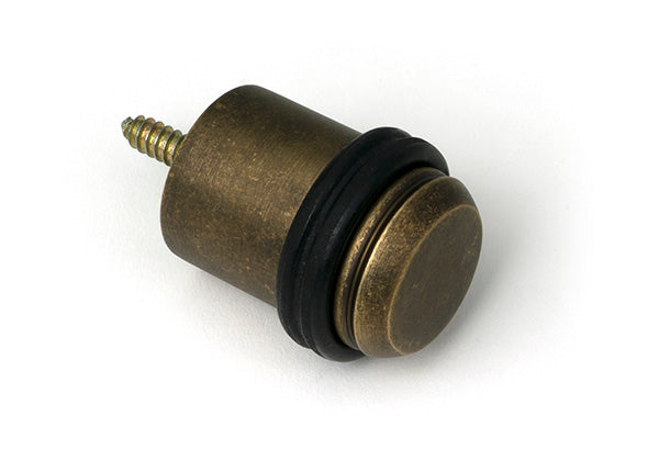 Burnished Brass Floor Mounted Door Stop