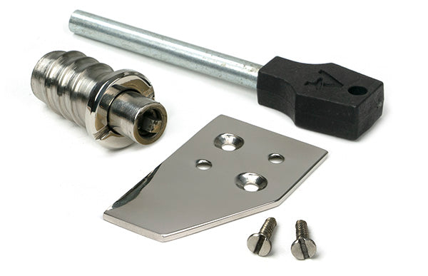 Polished Marine SS (316) Key-Flush Sash Stop