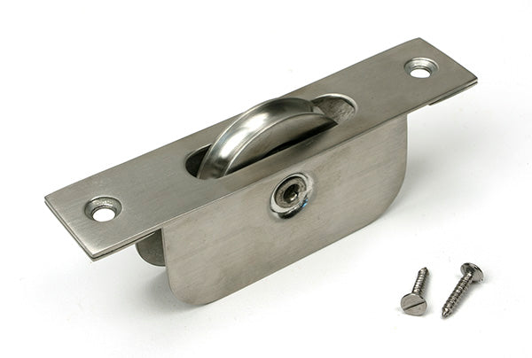 Satin Marine SS (316) Square Ended Sash Pulley 75kg
