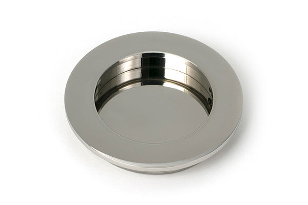 Polished Marine SS (316) 75mm Plain Round Pull