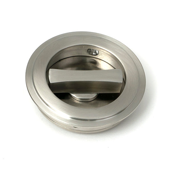 Satin Marine SS (316) 60mm Art Deco Round Pull - Privacy Set