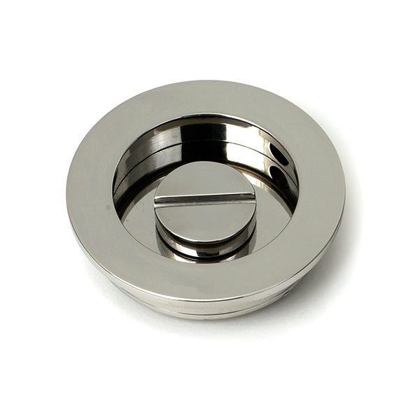 Polished Marine SS (316) 60mm Plain Round Pull - Privacy Set