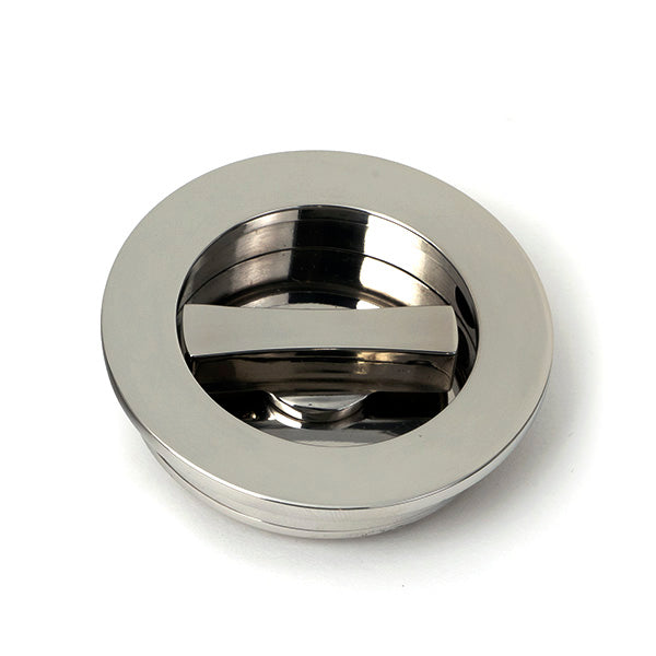 Polished Marine SS (316) 60mm Plain Round Pull - Privacy Set