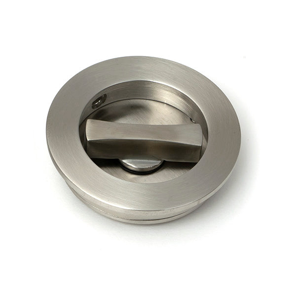 Satin Marine SS (316) 60mm Plain Round Pull - Privacy Set