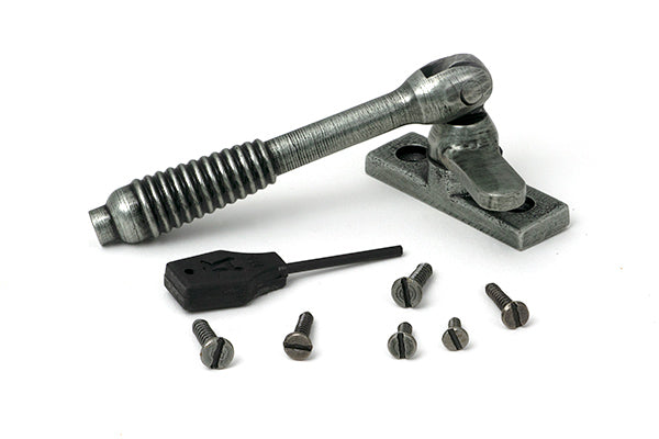 Pewter Locking Reeded Fastener