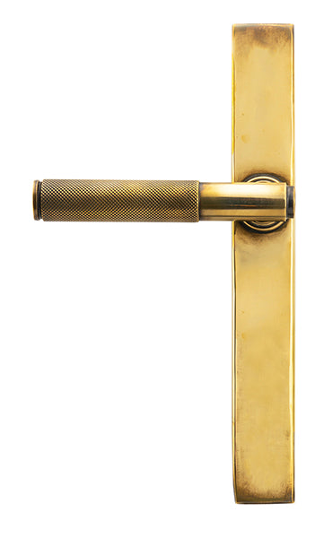 Aged Brass Brompton Slimline Lever Espag. Latch Set