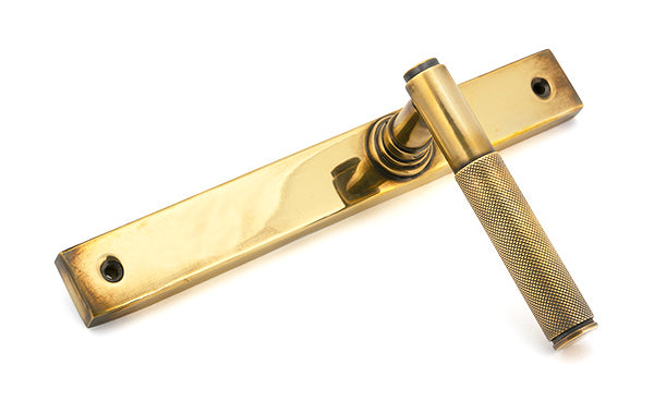 Aged Brass Brompton Slimline Lever Espag. Latch Set