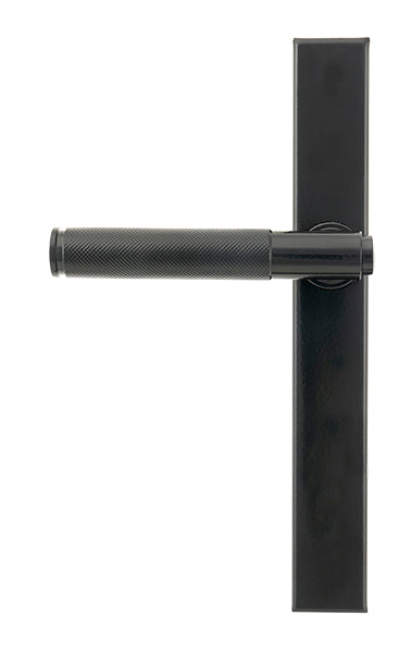 Black Brompton Slimline Lever Espag. Latch Set