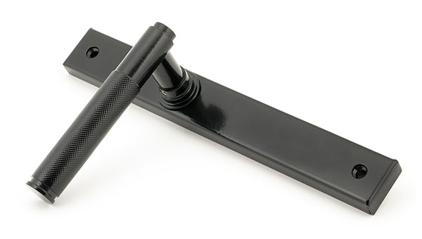 Black Brompton Slimline Lever Espag. Latch Set