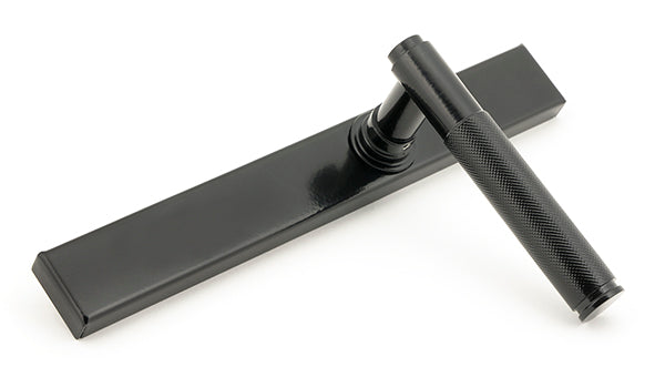 Black Brompton Slimline Lever Espag. Latch Set