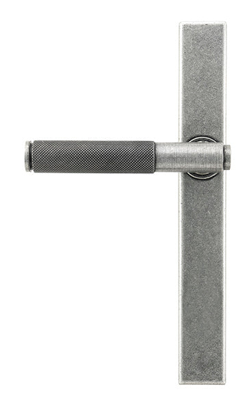 Pewter Brompton Slimline Lever Espag. Latch Set