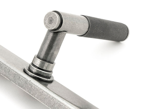 Pewter Brompton Slimline Lever Espag. Latch Set