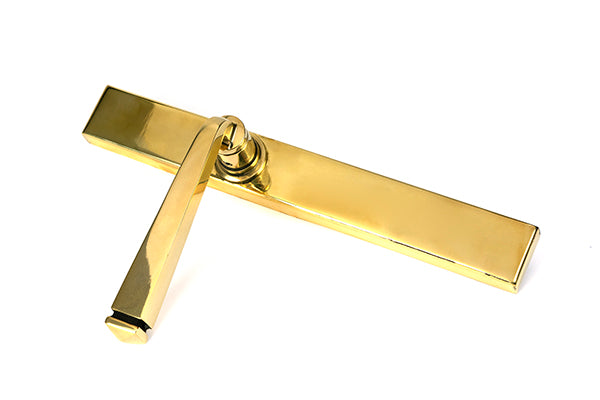 Polished Brass Avon Slimline Lever Espag. Latch Set