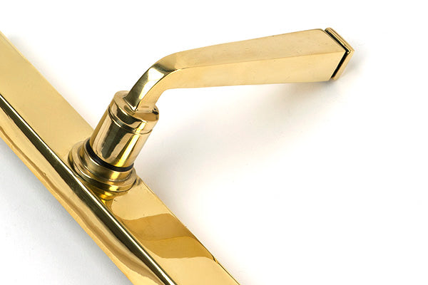 Polished Brass Avon Slimline Lever Espag. Latch Set