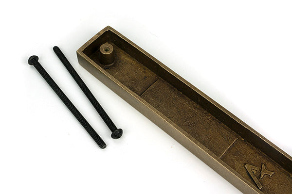 Burnished Brass Slimline External Blank Plate (Each)