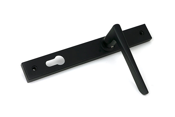 Matt Black Eaton Slimline Lever Espag. Lock Set