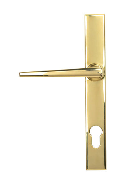Polished Brass Eaton Slimline Lever Espag. Lock Set