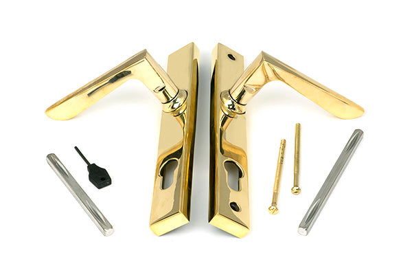 Polished Brass Eaton Slimline Lever Espag. Lock Set