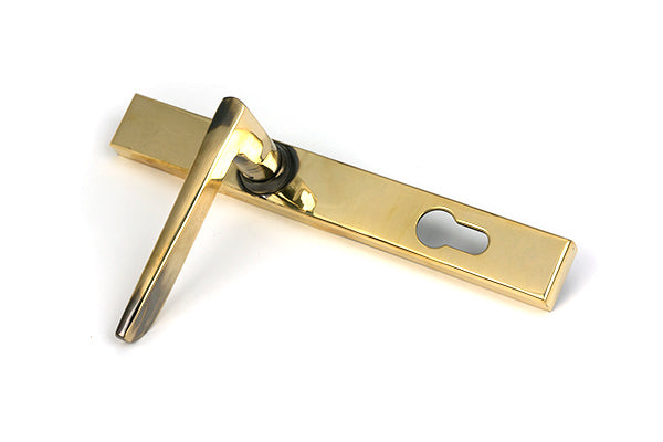 Aged Brass Eaton Slimline Lever Espag. Lock Set
