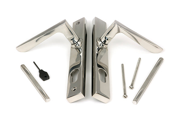 Polished Marine SS (316) Eaton Slimline Lever Espag. Lock Set