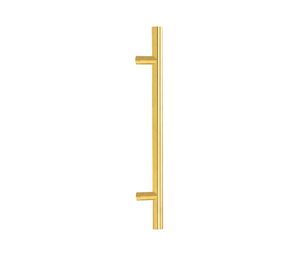 Aged Brass (316) 0.6m Offset T Bar Handle Secret Fix 32mm Ø