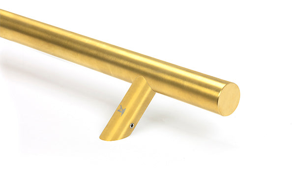Aged Brass (316) 0.9m Offset T Bar Handle Bolt Fix 32mm Ø