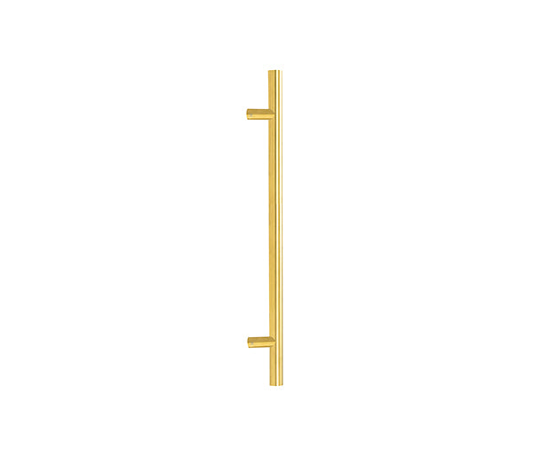 Aged Brass (316) 1.2m Offset T Bar Handle Secret Fix 32mm Ø