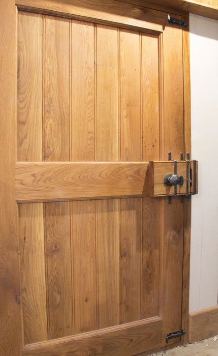 Pewter Oak Box Lock & Octagonal Knob Set