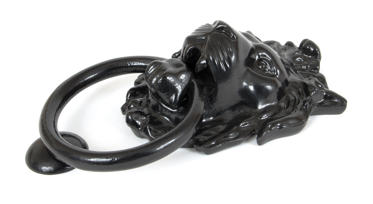 Black Lion Head Door Knocker