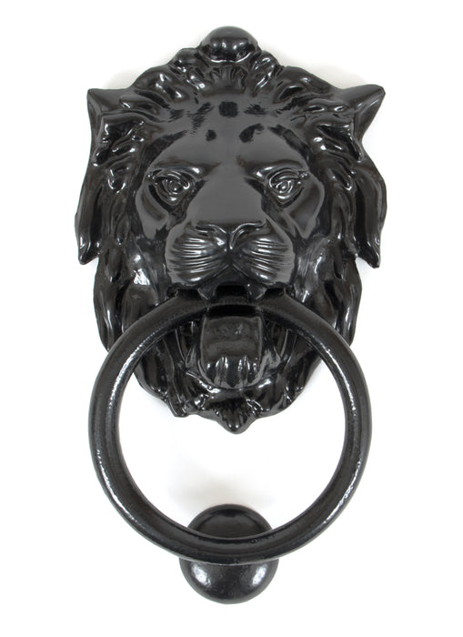 Black Lion Head Door Knocker