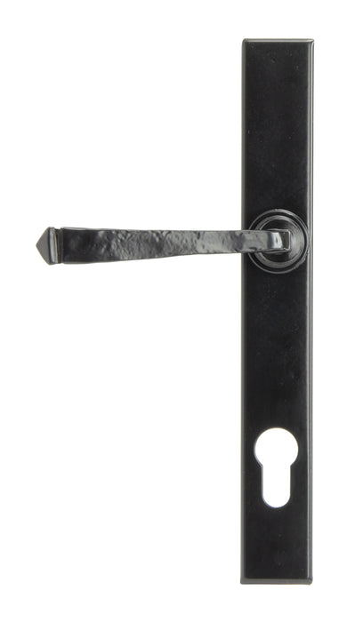 Black Avon Slimline Lever Espag. Lock Set