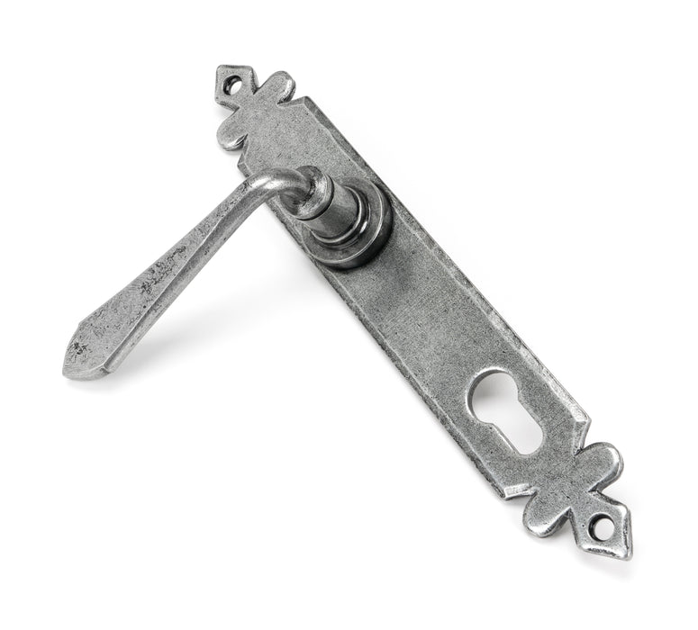 Pewter Cromwell Lever Espag. Lock Set