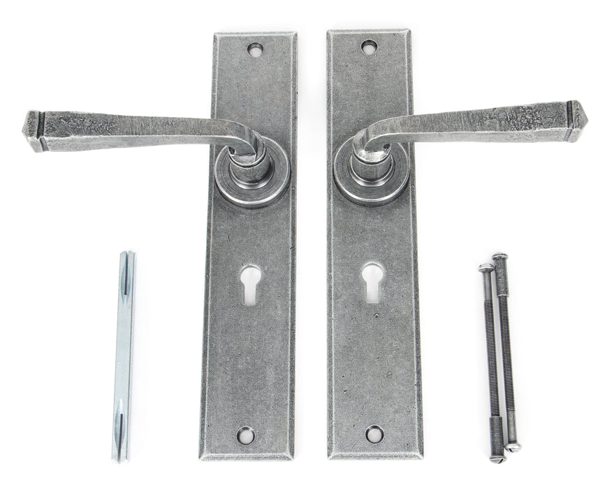 Pewter Large Avon Lever Lock Set