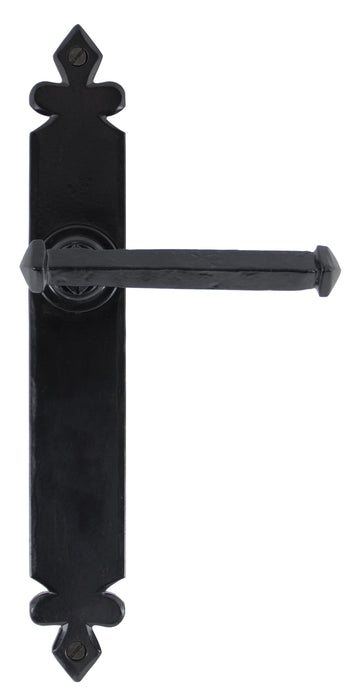 Black Tudor Lever Latch Set