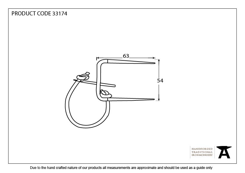 Black Locking Staple Pin